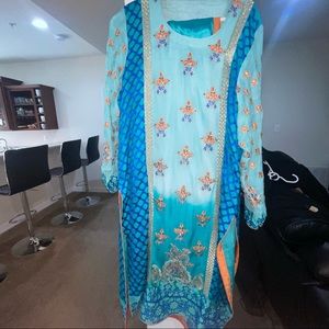 Fancy Pakistani chiffon Shalwar Kameez